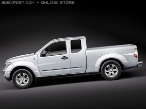 Nissan Navara King Cab 3D 模型