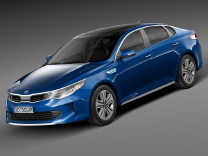 Kia Optima Hybrid 2017 3D Model