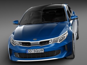 Kia Optima Hybrid 2017 Model 3D