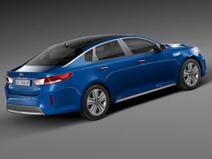 Kia Optima Hybrid 2017 Model 3D