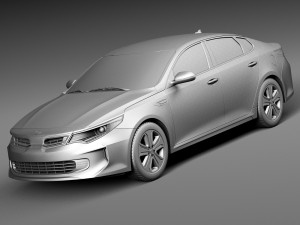 Kia Optima Hybrid 2017 Model 3D
