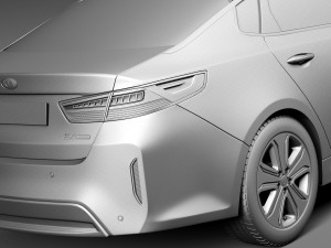 Kia Optima Hybrid 2017 Model 3D