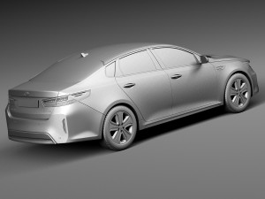 Kia Optima Hybrid 2017 Model 3D