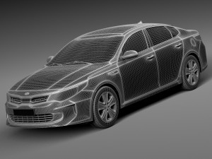 Kia Optima Hybrid 2017 Model 3D