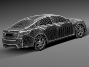 Kia Optima Hybrid 2017 Model 3D