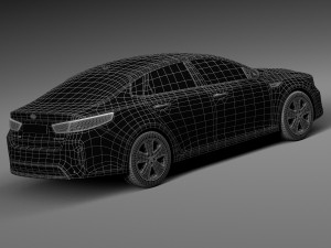 Kia Optima Hybrid 2017 Model 3D