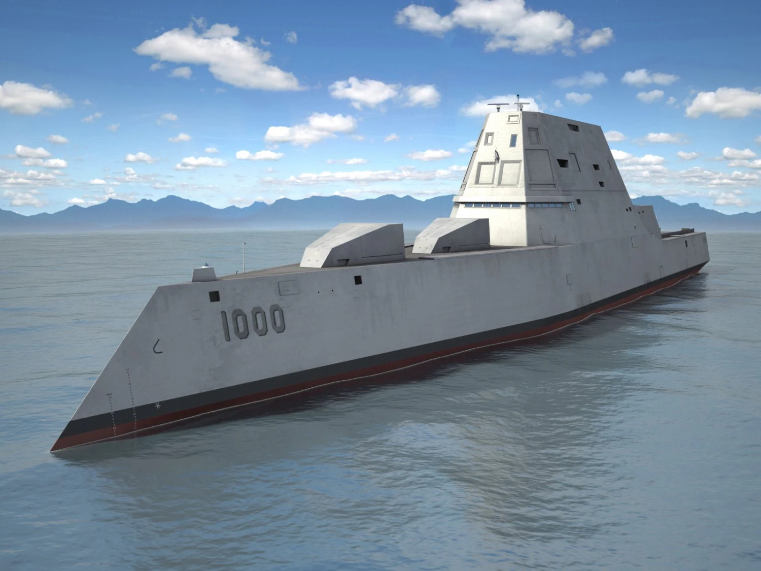 Uss Zumwalt DDG-1000 Modelo 3D .c4d .max .obj .3ds .fbx .stl .blend 
