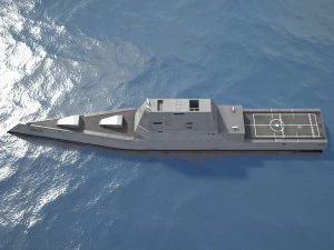 Uss Zumwalt DDG-1000 Modelo 3D
