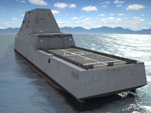 Uss zumwalt ddg-1000 3D Model in Battleship 3DExport