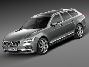 Volvo V90 Estate 2017 3D Model