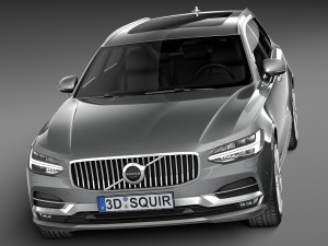 Volvo V90 Estate 2017 3D Модель