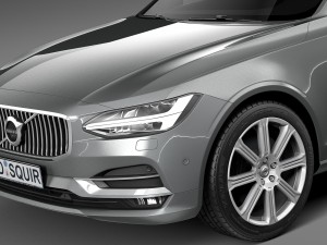 Volvo V90 Estate 2017 3D Модель
