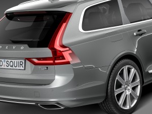Volvo V90 Estate 2017 3D Модель