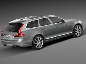 Volvo V90 Estate 2017 3D Модель