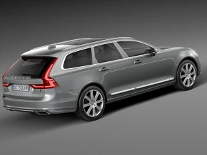 Volvo V90 Estate 2017 3D Model