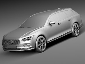 Volvo V90 Estate 2017 3D Модель