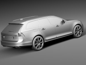 Volvo V90 Estate 2017 3D Модель