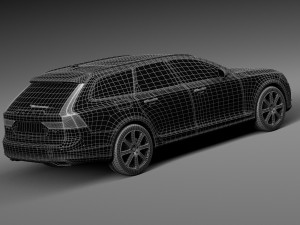 Volvo V90 Estate 2017 3D Модель
