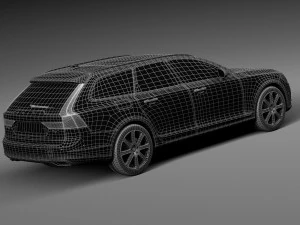 Volvo V90 Estate 2017 3D Model