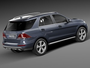 Mercedes-Benz GLE 2016 Modello 3D