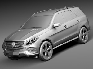 Mercedes-Benz GLE 2016 Modello 3D