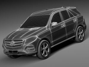 Mercedes-Benz GLE 2016 Modello 3D