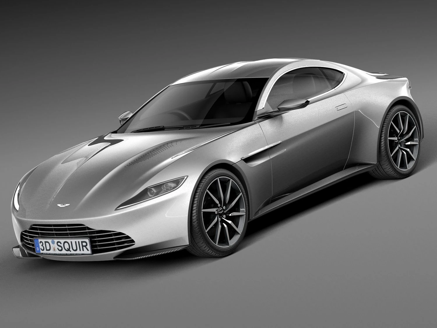 Aston Martin DB 10 2015 3D Model .c4d .max .obj .3ds .fbx .stl .blend