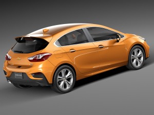 Chevrolet Cruze RS Hatchback 2016 3D-Modell