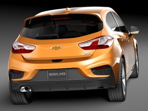 Chevrolet Cruze RS Hatchback 2016 3D-Modell