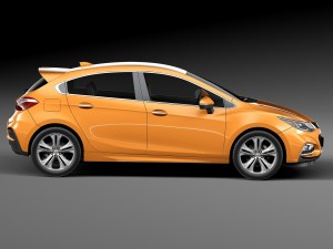 Chevrolet Cruze RS Hatchback 2016 3D-Modell