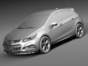 Chevrolet Cruze RS Hatchback 2016 3D-Modell
