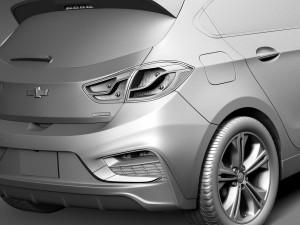 Chevrolet Cruze RS Hatchback 2016 3D-Modell