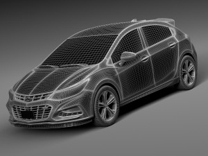 Chevrolet Cruze RS Hatchback 2016 3D-Modell