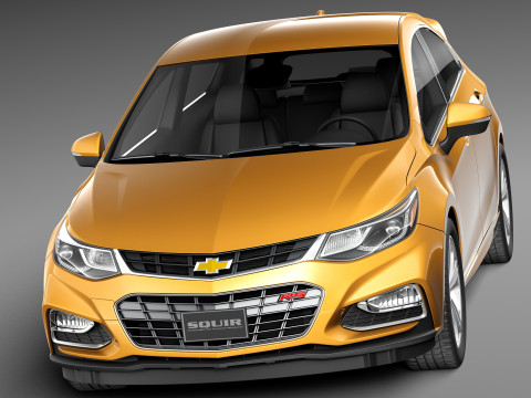 Chevrolet Cruze RS Hatchback 2016 3D Model