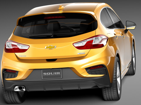Chevrolet Cruze RS Hatchback 2016 3D Model