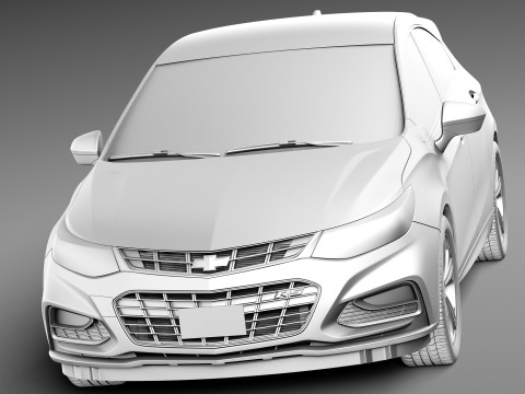 Chevrolet Cruze RS Hatchback 2016 3D Model