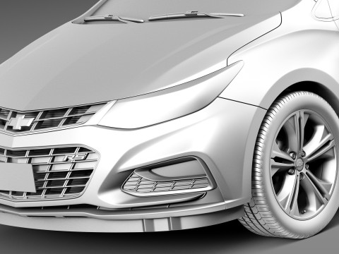 Chevrolet Cruze RS Hatchback 2016 3D Model