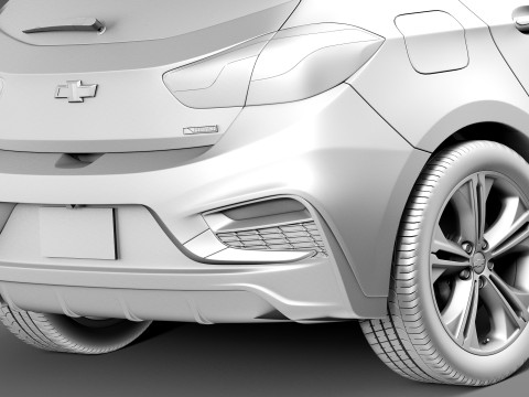 Chevrolet Cruze RS Hatchback 2016 3D Model