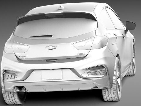 Chevrolet Cruze RS Hatchback 2016 3D Model