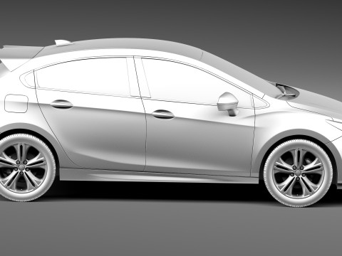 Chevrolet Cruze RS Hatchback 2016 3D Model