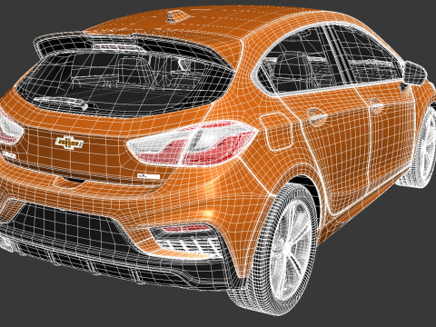 Chevrolet Cruze RS Hatchback 2016 3D Model