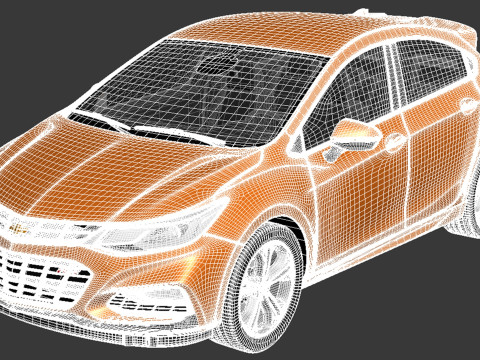 Chevrolet Cruze RS Hatchback 2016 3D Model