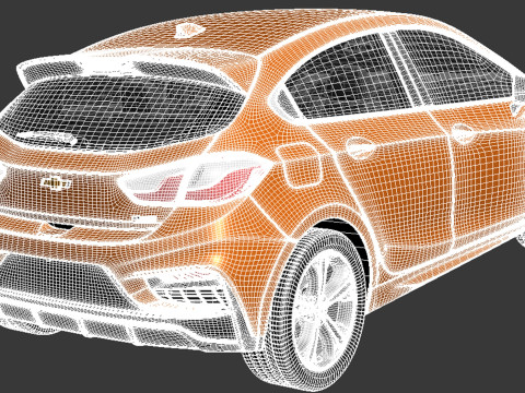 Chevrolet Cruze RS Hatchback 2016 3D Model