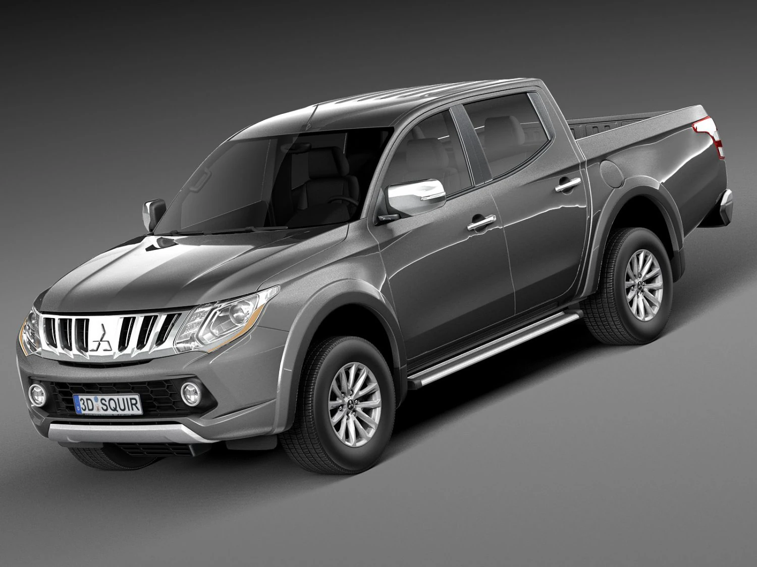Mitsubishi L200 2016 3D Model .c4d .max .obj .3ds .fbx .stl .blend 