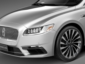 Lincoln Continental 2017 3D Модель