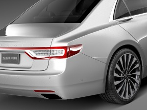 Lincoln Continental 2017 3D Модель