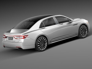 Lincoln Continental 2017 3D Модель