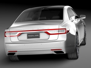 Lincoln Continental 2017 3D Модель