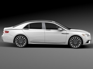 Lincoln Continental 2017 3D Модель