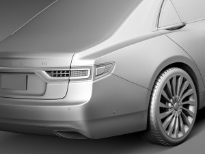 Lincoln Continental 2017 3D Модель